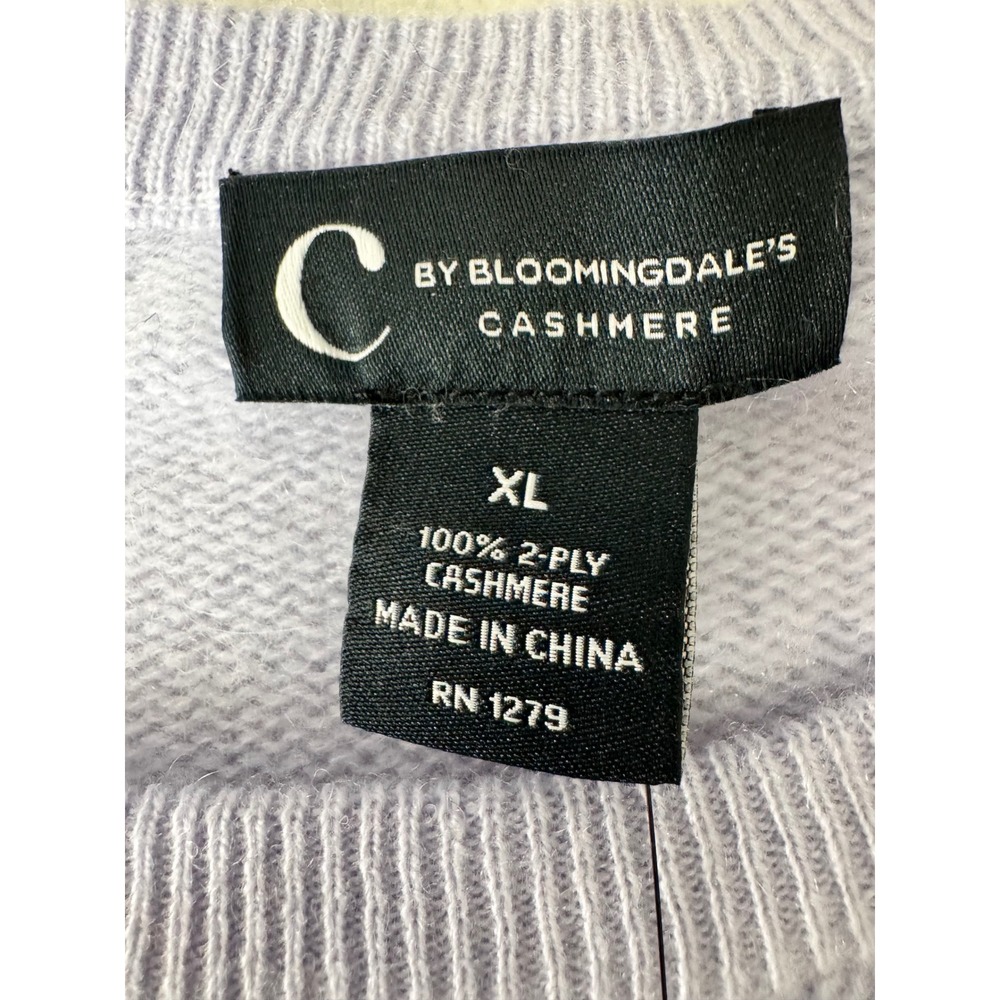 CASHMERE Sweater Serenity Blue Cashmere  XL - Picture 6 of 7